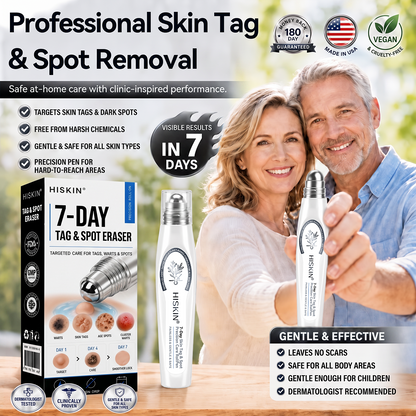 NEW 𝖧𝖨𝖲𝖪𝖨𝖭®👩‍⚕️⭐ 𝟕-𝐃𝒂𝘆 𝐒𝗸𝐢𝐧 𝐓𝒂𝗴 & 𝐒𝐩𝙤𝐭 𝐄𝐫𝒂𝐬𝙚𝐫 Painless & Scar-Free Advanced Imperfection Removal Rollerball Pen