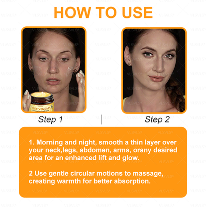 Made and Shipped from USA  🎉🎉🎉𝑽𝑳𝑺𝑽𝑳𝑺® Bee Venom Comprehensive Cream  LAST DAY 80% OFF(Sagging Skin, Fine Lines, Loss of Firmness, Flat Bust, Drooping Hips, and More)