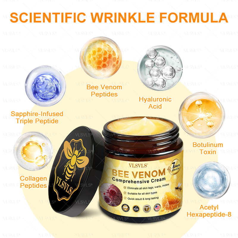 Made and Shipped from USA  🎉🎉🎉𝑽𝑳𝑺𝑽𝑳𝑺® Bee Venom Comprehensive Cream  LAST DAY 80% OFF(Sagging Skin, Fine Lines, Loss of Firmness, Flat Bust, Drooping Hips, and More)
