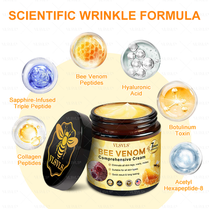 Made and Shipped from USA  🎉🎉🎉𝑽𝑳𝑺𝑽𝑳𝑺® Bee Venom Comprehensive Cream  LAST DAY 80% OFF(Sagging Skin, Fine Lines, Loss of Firmness, Flat Bust, Drooping Hips, and More)