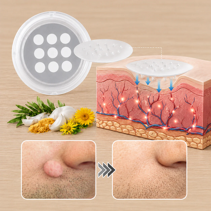 💝Hiskin ® 2-in-1 Microneedle & Hydrocolloid Patch🍀 | Removes raised moles, acne, flat warts, and skin tags | Helps improve wrinkles, scars, and blemishes | Invisible patches for face and body