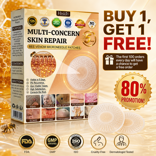 💜Hiskin ®MULTI-CONCERN SKIN REPAIR BEE VENOM MICRONEEDLE PATCHES