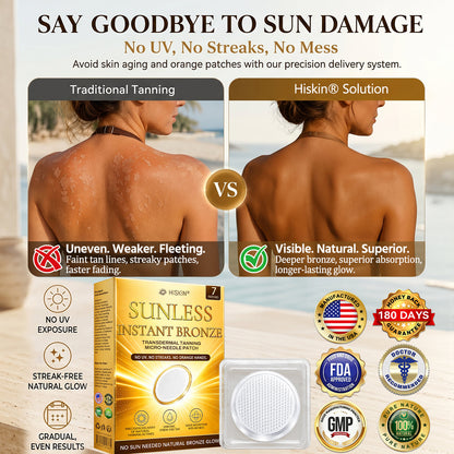 🤎𝐇𝐢𝐬𝐤𝐢𝐧® 𝐒𝐮𝐧𝐥𝐞𝐬𝐬 𝐈𝐧𝐬𝐭𝐚𝐧𝐭 𝐁𝐫𝐨𝐧𝐳𝐞 𝐓𝐚𝐧𝐧𝐢𝐧𝐠 𝐌𝐢𝐜𝐫𝐨𝐧𝐞𝐞𝐝𝐥𝐞 𝐏𝐚𝐭𝐜𝐡 🇺🇸 (𝐉𝐮𝐬𝐭 𝐨𝐧𝐜𝐞 𝐚 𝐝𝐚𝐲) 𝐕𝐢𝐬𝐢𝐛𝐥𝐞 𝐁𝐫𝐨𝐧𝐳𝐞 𝐆𝐥𝐨𝐰 𝐢𝐧 𝟕 𝐃𝐚𝐲𝐬 ✅ 𝐍𝐨 𝐔𝐕, 𝐍𝐨 𝐎𝐫𝐚𝐧𝐠𝐞, 𝐍𝐨 𝐒𝐭𝐫𝐞𝐚𝐤𝐬, 𝐍𝐨 𝐃𝐇𝐀, 𝐍𝐨 𝐌𝐞𝐬𝐬.
